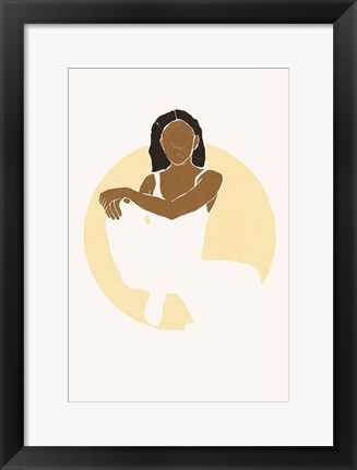 Framed Boho Sun III Print