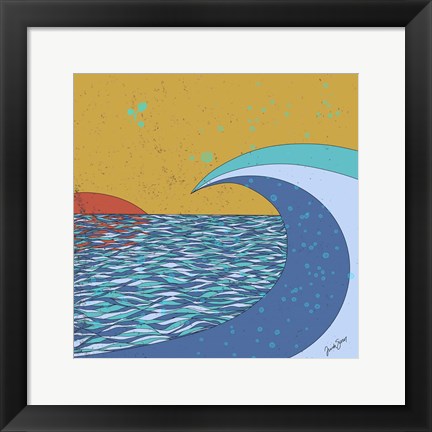 Framed Big Wave Print