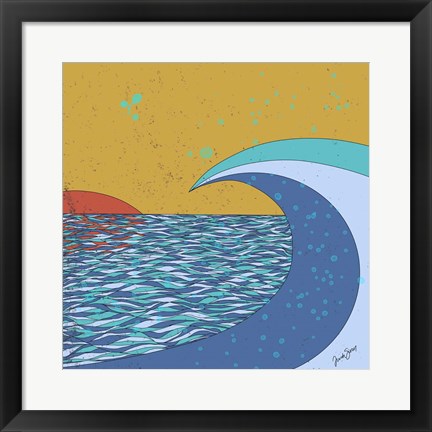 Framed Big Wave Print