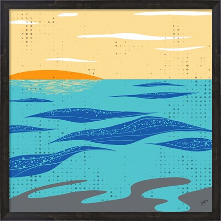 Framed Calm Surf Print