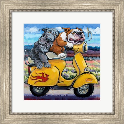 Framed On The Road Again Print