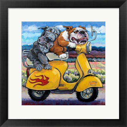 Framed On The Road Again Print