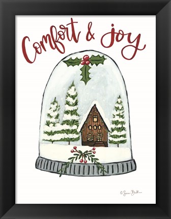 Framed Comfort and Joy Cabin Print