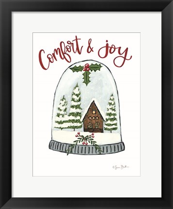 Framed Comfort and Joy Cabin Print