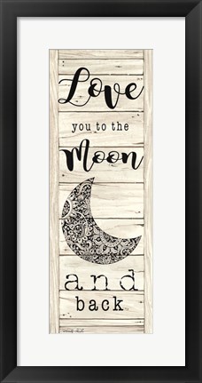 Framed Love You to the Moon and Back Print