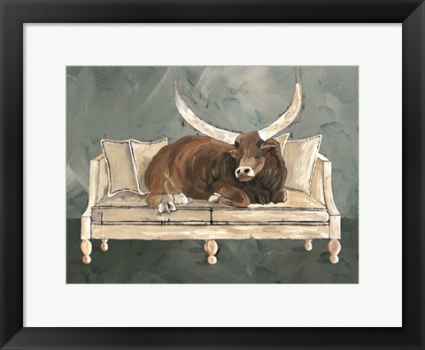 Framed Cowches II Print