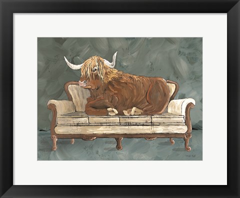 Framed Cowches III Print