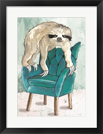 Framed Chill Sloth II Print