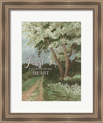 Framed Trust the Lord Print