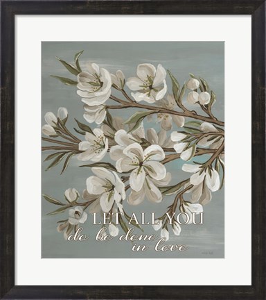 Framed Spring Done in Love Print