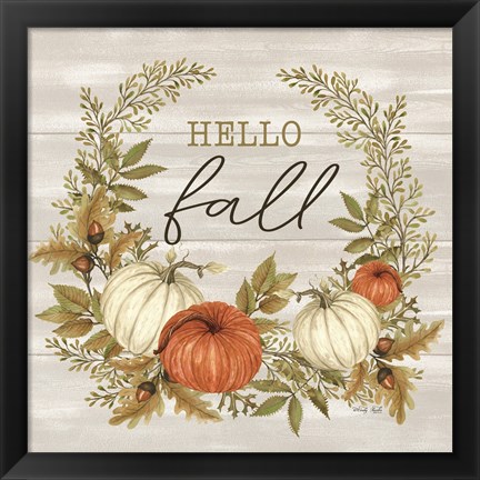 Framed Hello Fall Print