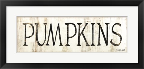 Framed Pumpkins Print