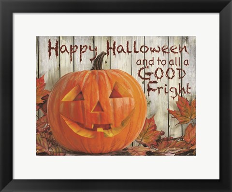 Framed Happy Halloween Print