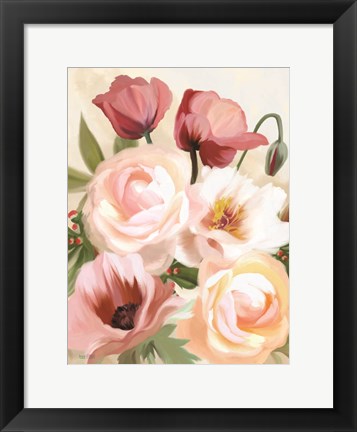 Framed Posing Poppies Print