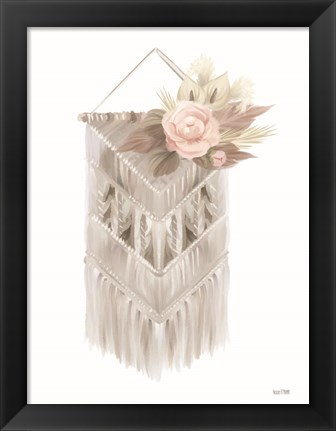 Framed Bohemian Macrame Print