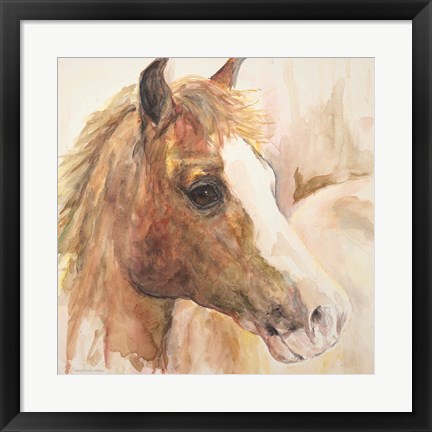 Framed Watercolor Horse Print