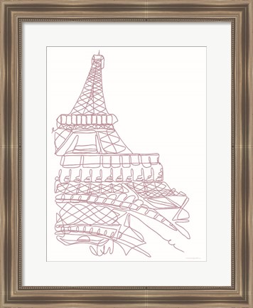 Framed Eiffel Tower Print