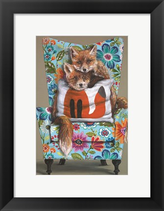 Framed Tail of Two Foxes Print