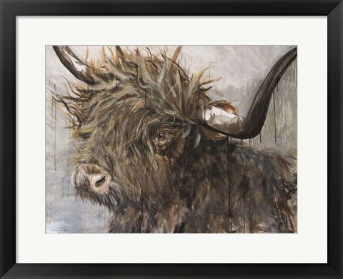 Framed Sweet Cow Print