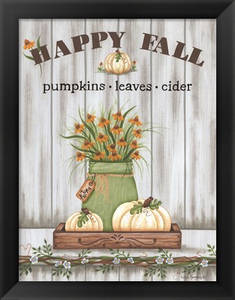 Framed Happy Fall Print