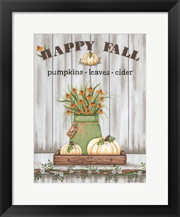 Framed Happy Fall Print