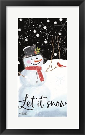 Framed Let It Snow Print