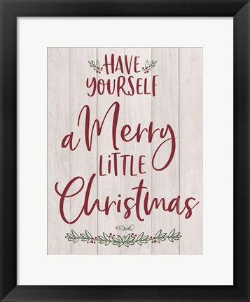 Framed Merry Little Christmas Print