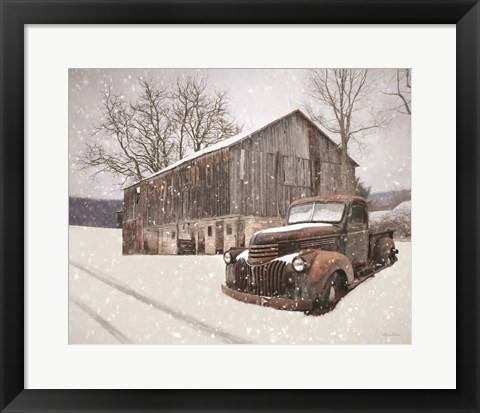 Framed Rustic Winter Charm Print