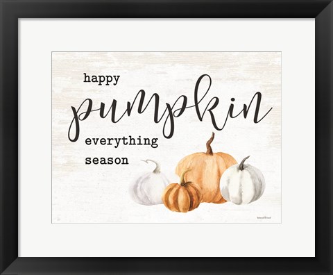 Framed Happy Pumpkin Everything Season Print