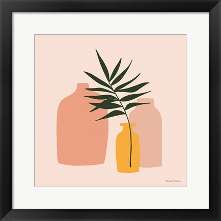 Framed Modern Graphic Vases Print