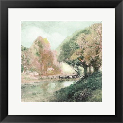 Framed Peaceful Country 1 Print