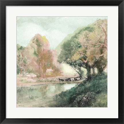 Framed Peaceful Country 1 Print