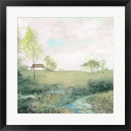 Framed Peaceful Country 2 Print