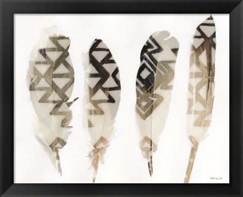 Framed Feathers 2 Print