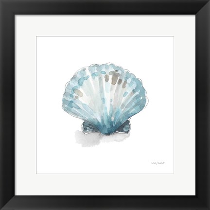 Framed Blue Escape Coastal 06 Print