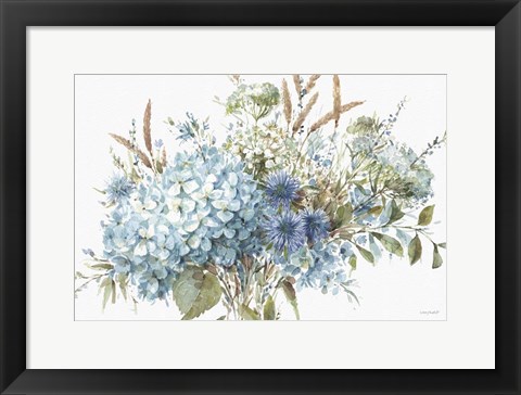 Framed Bohemian Blue 01A Print