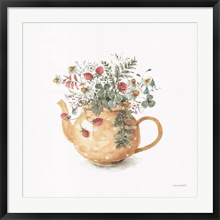 Framed Garden Tea 02 Print