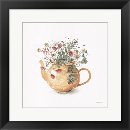 Framed Garden Tea 02 Print