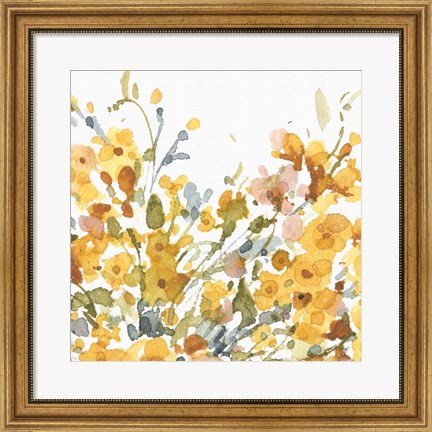 Framed Happy Yellow 08A Print