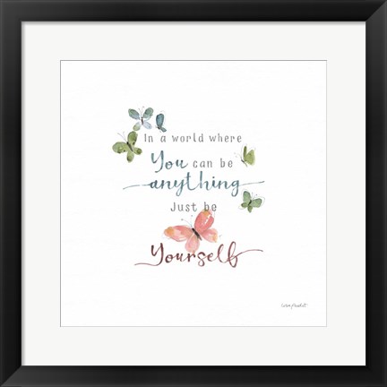 Framed Be Yourself Print