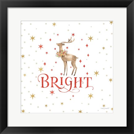 Framed Merry &amp; Bright 10 Print