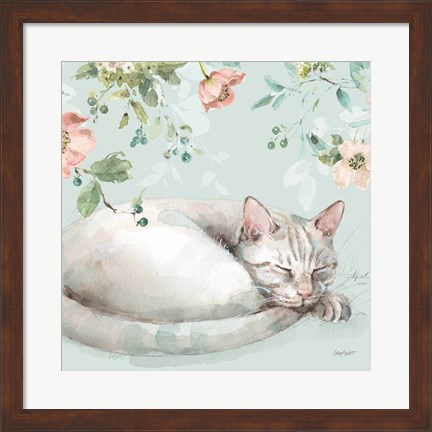 Framed Mint Crush 15 on Mint Square Print