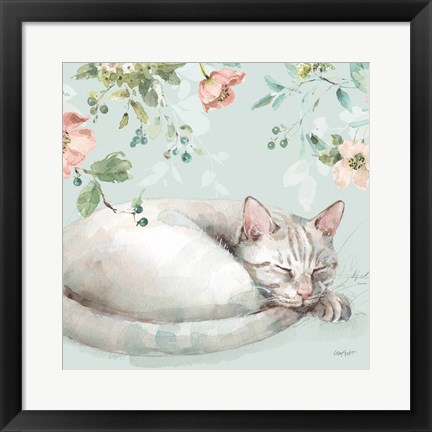 Framed Mint Crush 15 on Mint Square Print