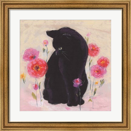 Framed Nina the Cat 01 Print