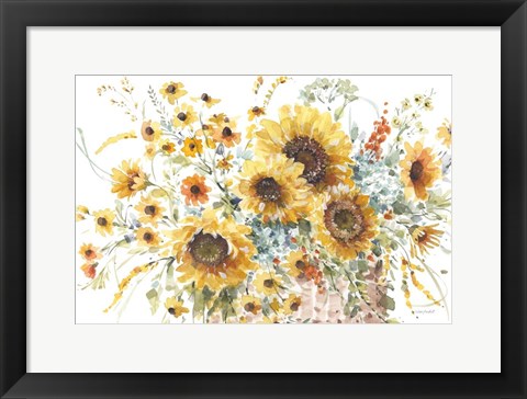 Framed Sunflowers Forever 01 Print