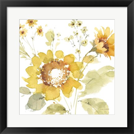 Framed Sunflowers Forever 04 Print