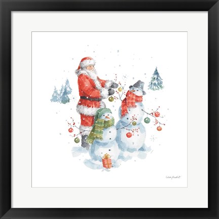 Framed Welcoming Santa 07 Print