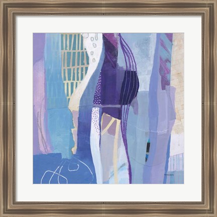 Framed Abstract Layers I Print