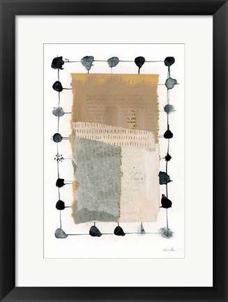 Framed Neutral Collage II Print