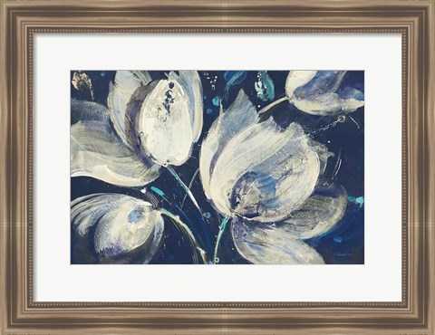 Framed Midnight Garden Bright Print